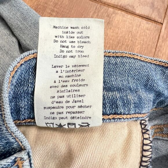 Rag & Bone Jeans Women's Size 27 Capri Hanover Light Wash Distressed - Picture 6 of 10